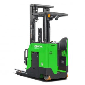hangcha x series electric pantograph single & double reach truck with lithium-ion technology