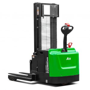 hangcha a series lithium-ion industrial walkie straddle stacker